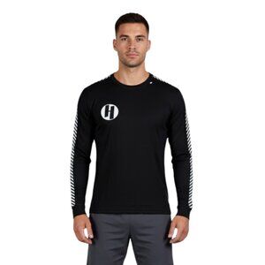 Helly Hansen NWT Lifa Dry Stripe Crew Baselayer Shirt Embroidered Men's Black XL